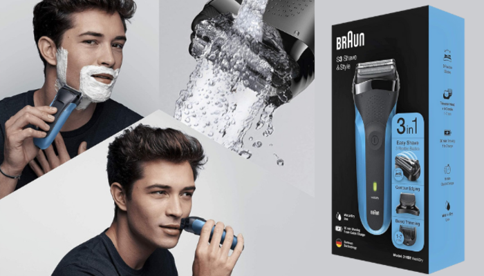 Kuaför masrafına son! Braun 3 Serisi 310 BT BLU 3’ü 1 Arada Tıraş Makinesi kısa süreliğine indirimde