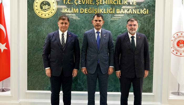 Bakan Kurum, İzmir Büyükşehir Belediye Başkanı Cemil Tugay'ı kabul etti