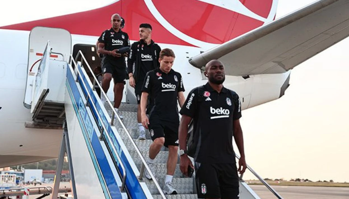Beşiktaş takımı Trabzon'a ulaştı!Beşiktaş
