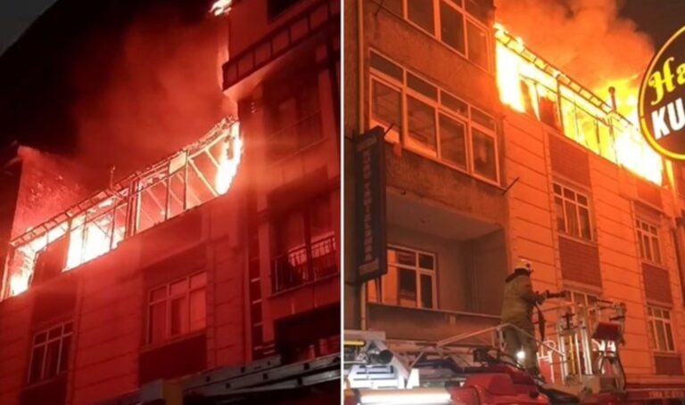 Atölye yangınında silindir patladı – Son Dakika Türkiye Haberleri