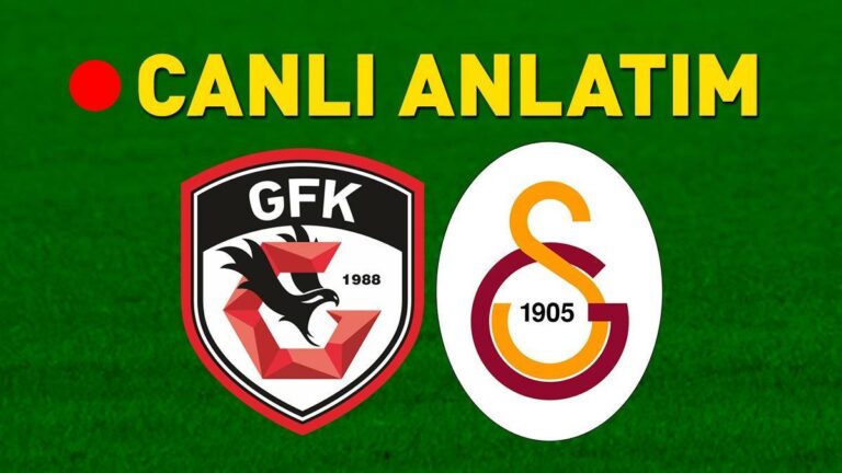 Gaziantep FK – Galatasaray Bein Sporst 1 Canlı | Aslan Gaziantep yolunda