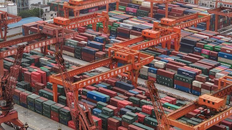 Çin limanlarına taşınan konteyner miktarındaki artış